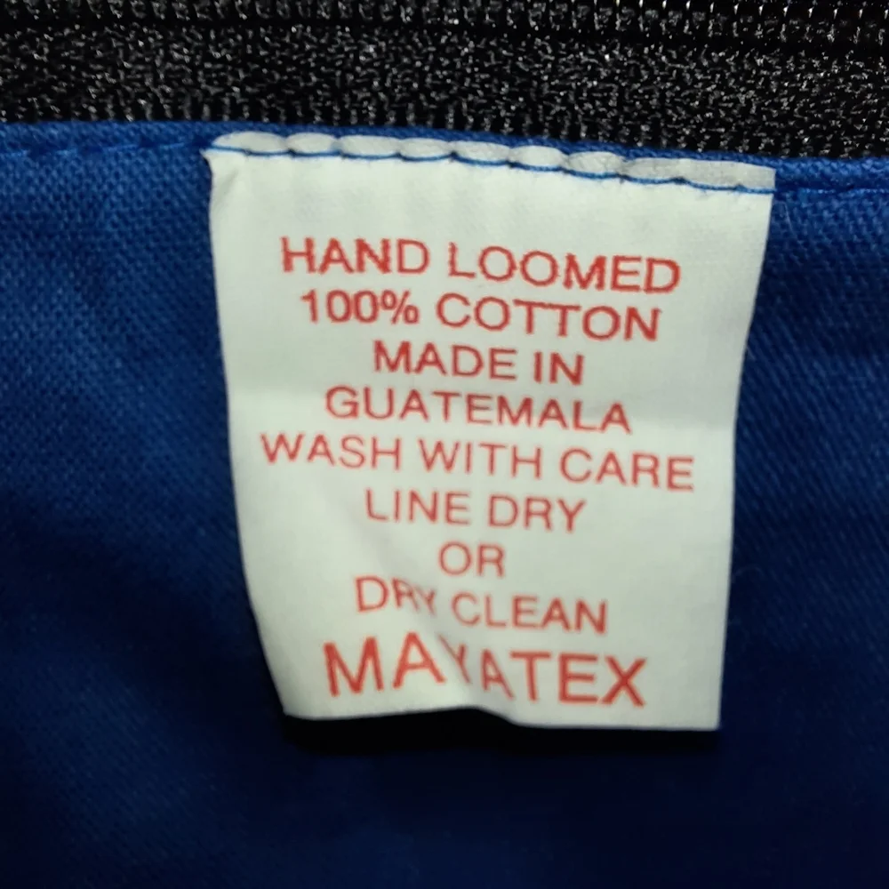 Vintage Mayatex Hand-Loomed Wood Handle Tote